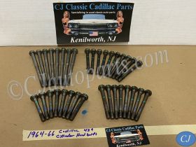 OEM 1964 1965 1966 Cadillac Deville Fleetwood Eldorado Calais 429 Engine CYLINDER HEAD BOLTS - COMPLETE SET (LEFT & RIGHT)1480973/1480979/1480975/1480974